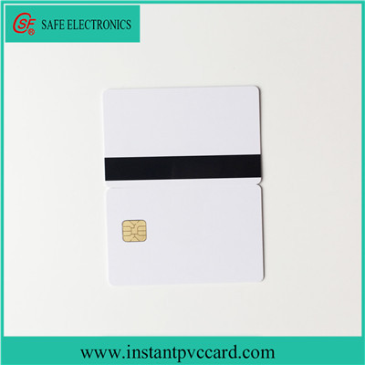 Cheap SLE4428 chip with magnetic stripe inkjet card