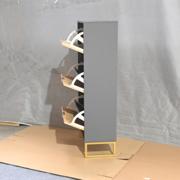 Rattan Shoe Rack Cabinet Storage Organizer