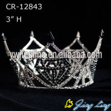 Wholesale Cheap Rhinestone Diamond Shape Full Round Crown