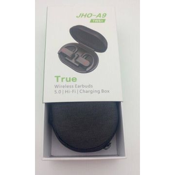 Fone de ouvido com gancho de ouvido Bluetooth TWS com capa de carregamento