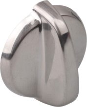 Matte Chrome Metal Cooktop Burner Knobs | Stove Knob Control Knobs