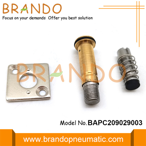 Armadura de válvula solenoide de 2 vías NC con émbolo