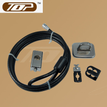 1.8m black cable notebook lock