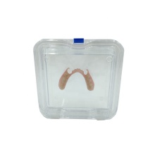 13x13x5cm Elastic Film Transparent Denture Box with Membrane