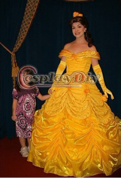 Hot sale custom made popular belle dress from Beauty and the Beast cartoon cosplay costume