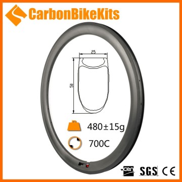 CarbonBikeKits full carbon road racing bicycle 700c rim width 50mm clincher