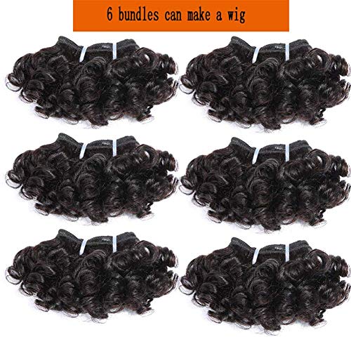 Spark Hair 10A Bouncy Curly Bundles Virgin Hair Bundles Short Curly Bob Style Weave Funmi Human Hair Extension