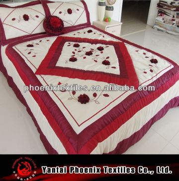 hot saling colorfull indian embroidered bedspread