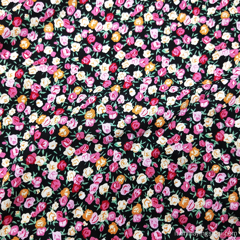 MEGNI PRONTI DI FACTORY Piccoli disegni floreali carini in tessuto stampato in cotone