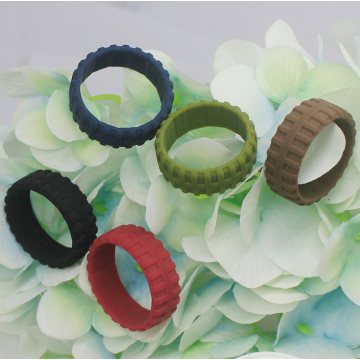 Anéis de silicone Pneu Design de banda de borracha Bandas de casamento