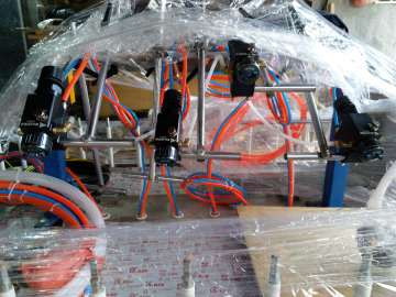 semi automatic spray painting line