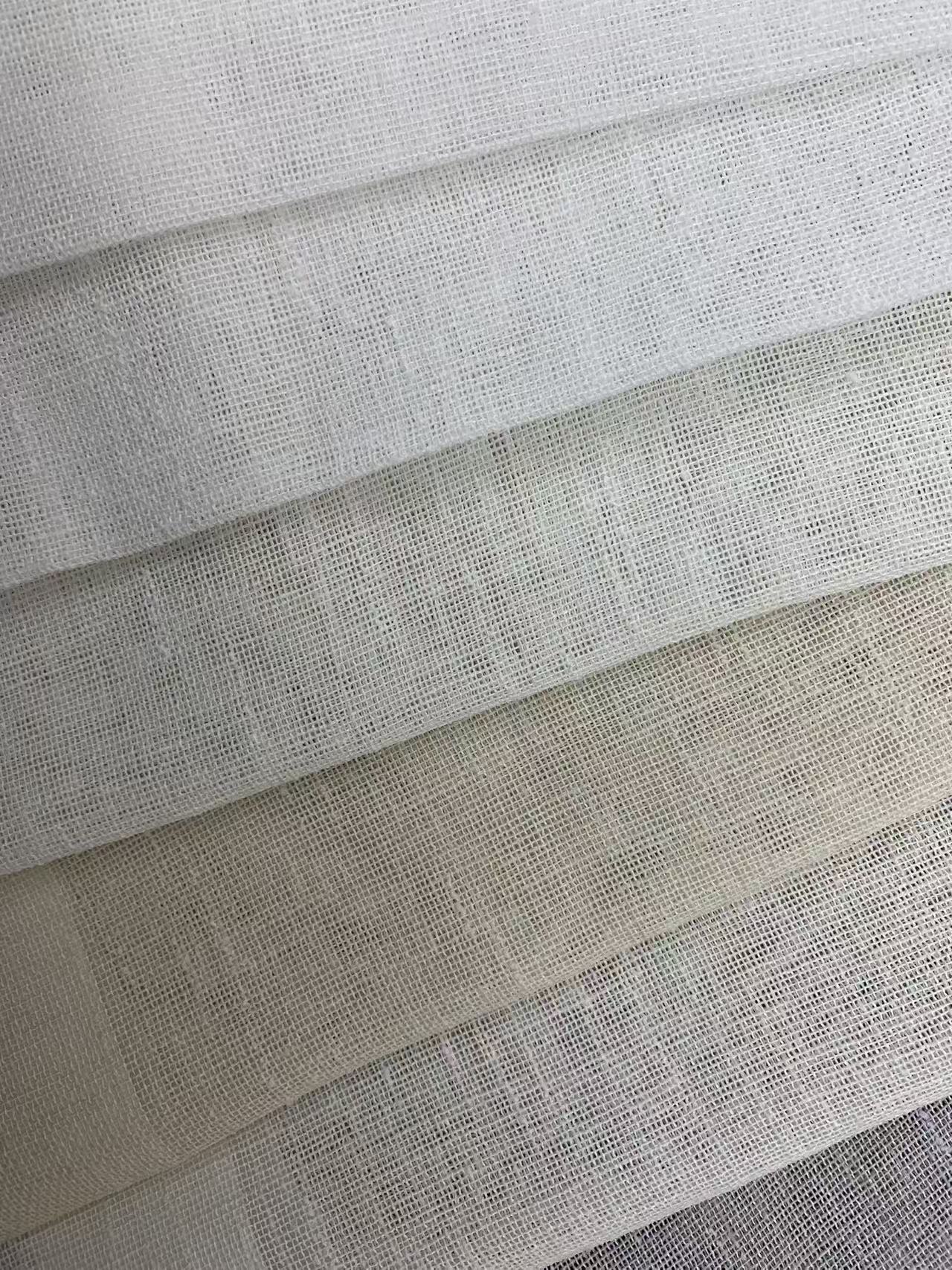 Tela ligera de gasa lisa para cortinas Lightweight Plain Chiffon Fabric for Curtains