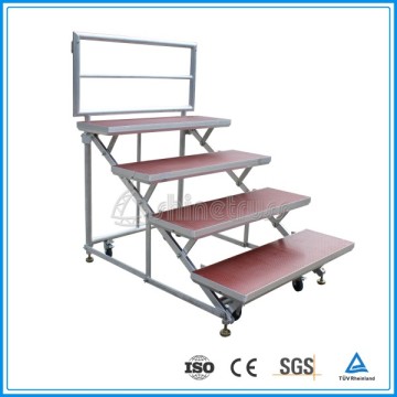 safety flexible movable orchestra stage choir riser platform