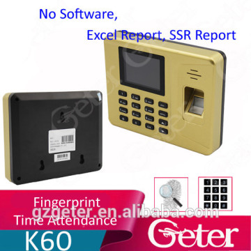 K60 Fingerprint Time Attendance, Fingerprint Time Attendance System, Biometric Time Attendance system