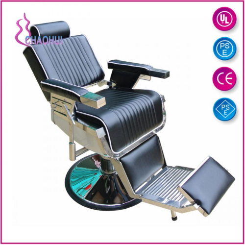 Chaise de coiffure salon avec repose-pied