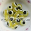 Rotondo all&#39;ingrosso grosso 10 mm 500 pezzi perline in resina solida gialla per collana e bracciale