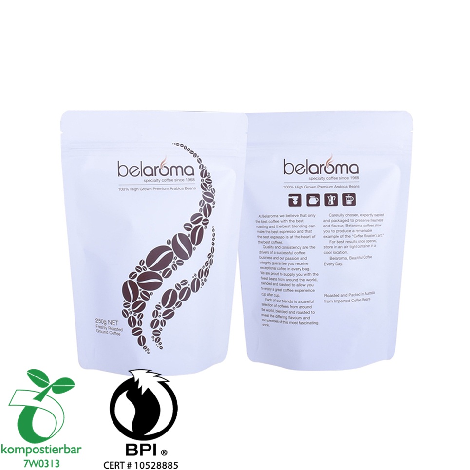 Bio Paper Coffee Bean Pack المطبوعة بصمام