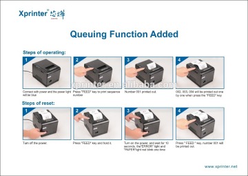 2016 New function of queuing printer