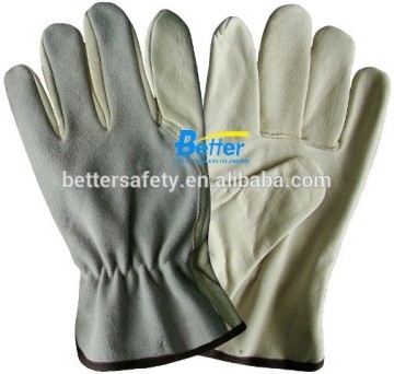short split mens leather glove, driving gloves unlined