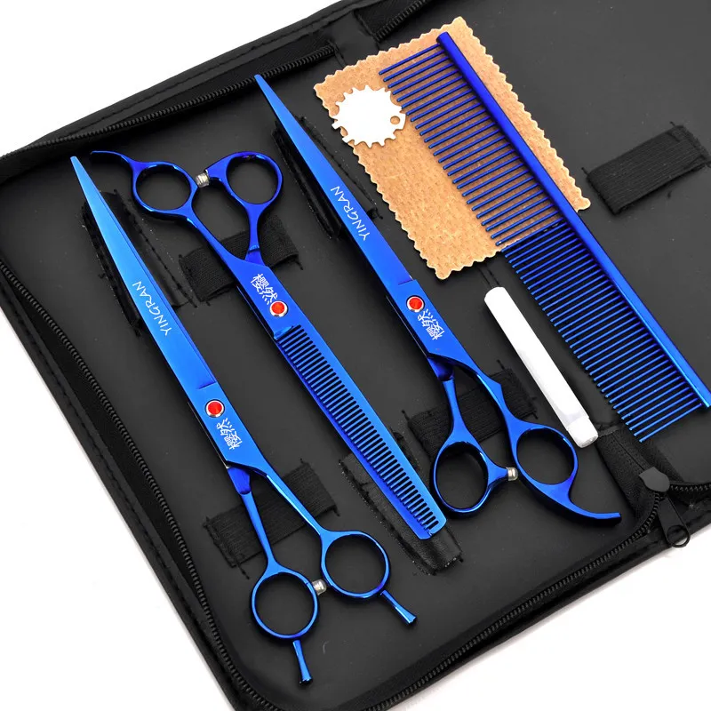 Color Printing Pet Grooming Tools Cutter Dog Hair Scissors