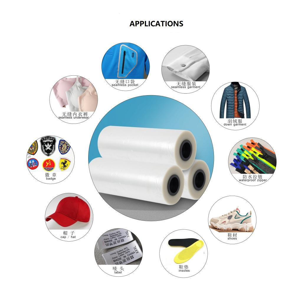 TPU hot melt adhesive film for clothing