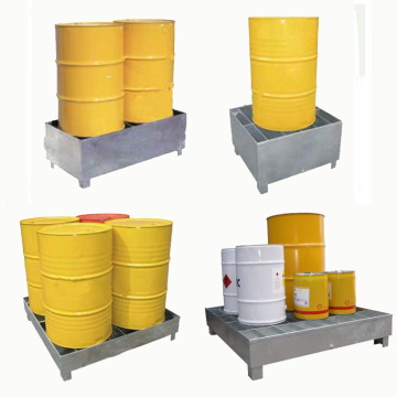 Steel Spill Containment Pallets for 1 to 4 Drum Sets