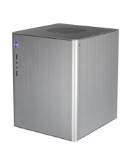 Wiredrawing Black Aluminum Computer Cases Micro-atx / Mini-itx Vertical