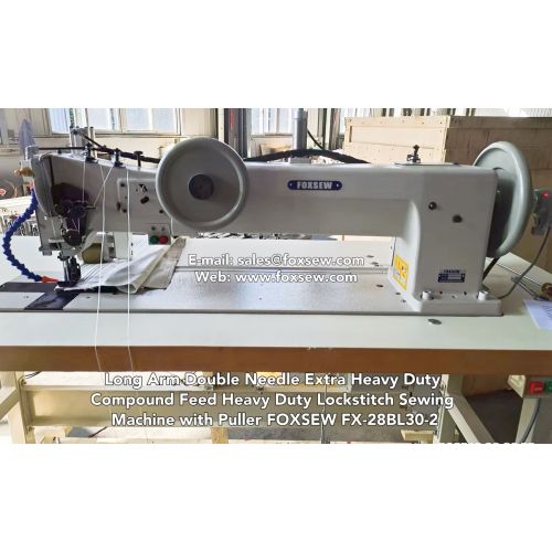 Long Arm Extra Heavy Duty Compound Feed Lockstitch Sewing Machine