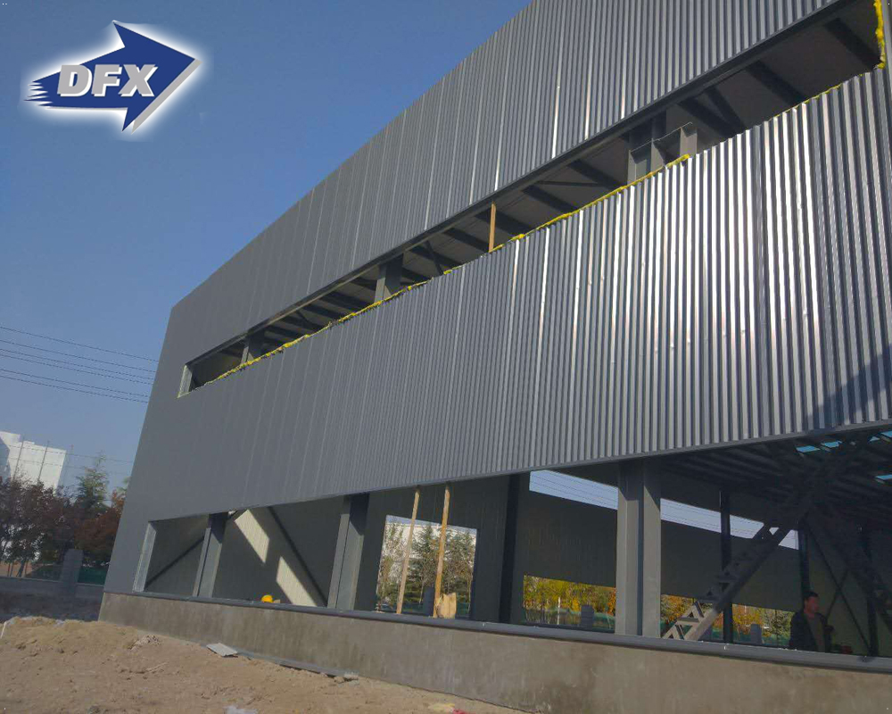 Qingdao Gable Frame Light Metal Roof Building Prefabricated Industrial Steel Structure Warehouse