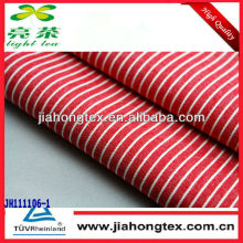 Red stripe fabrics 100% cotton shirting fabric