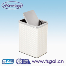 Mini metal trash can