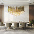 gold metal commercial project hotel lobbychandelier lamp
