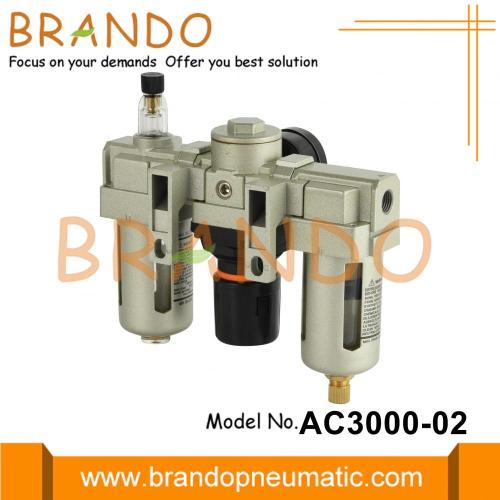 AC3000-02 1/4 &#39;&#39; Pneumatic FRL Filter Lrgricator