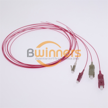 SC LC Fiber Pigtail 50I125 OM4 0.9mm LSZH 1M Red Jacket