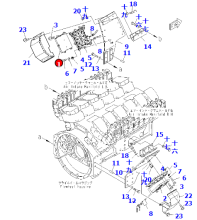 Excavator PC2000-8 control component 600-464-1300