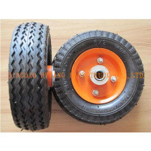 rubber wheel 6"x2",steel rim.