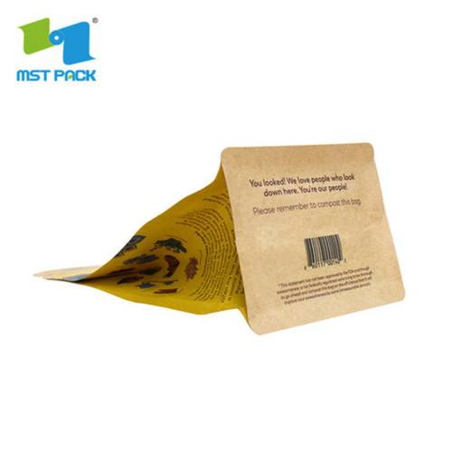 Most eco friendly good grade packing blocked bottom coffee bag packaging