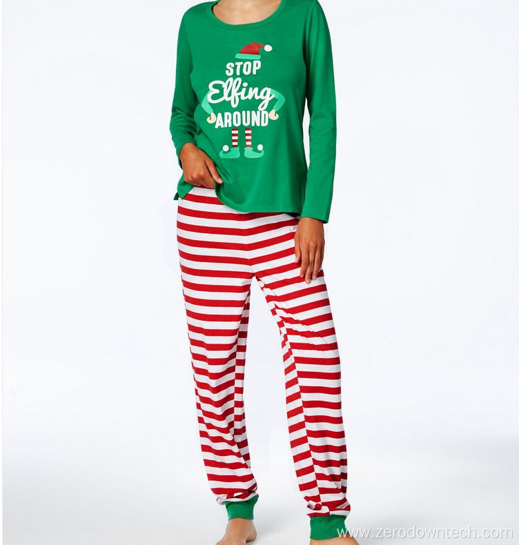 Long Sleeve Christmas Pajama Family Outfit