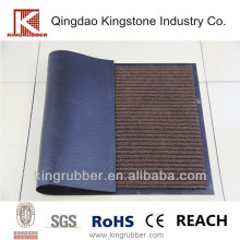 Polyester Face Indoor Striped Barrier Mat Rubber Gate Mat