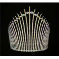 Hecho a mano AB Rhinestone Tiara Pageants Crown Crown