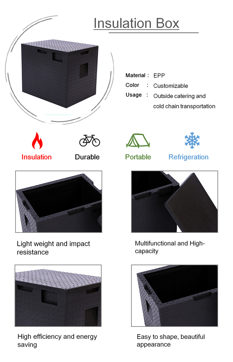 2022 Custom Wholesale Epp Styrofoam Chilly Bin Thermo Cooler Box For The Food Refrigeration Transport