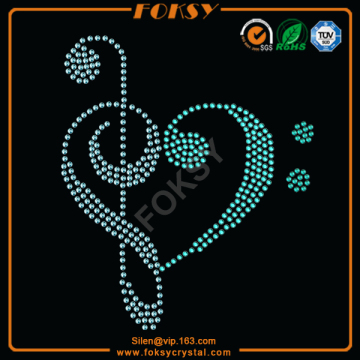 Music Note Heart iron on heat transfers wholesale