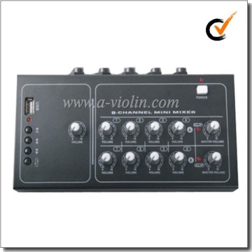 Musical Instrument 8 MIC Inputs 20dB Gain DJ Mixing Console (ADM-120MP)