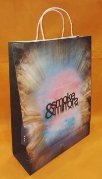 Christmas Color Printed Portable Paper Bag