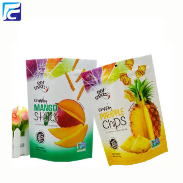 Food grade resealable stand up pouch for chips