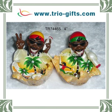 Promotional polyresin Jamaica Ashtray