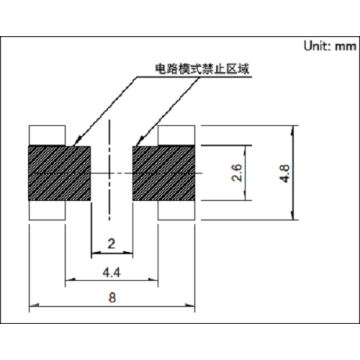 Interruttore a montaggio superficiale sottile quadrato da 5,2 mm