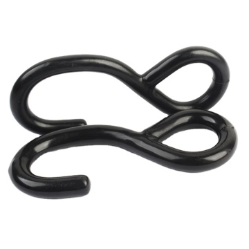Black Metal PVC Coated Stainless Steel Snap Hook and Loop Fasteners