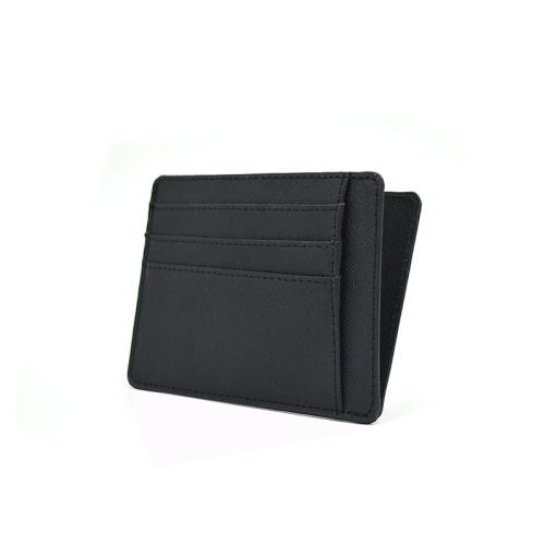 Custom Printed Slim Saffiano Genuine Leather Cardholder