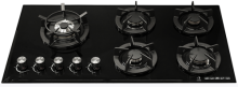 5 Glass Top Gas Cooktop